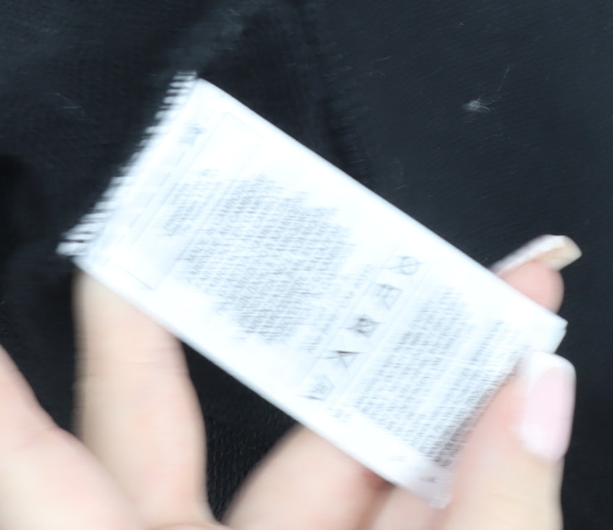 Adidas Men's Black Crew Neck Long Sleeve Pullover Sweatshirt Size L