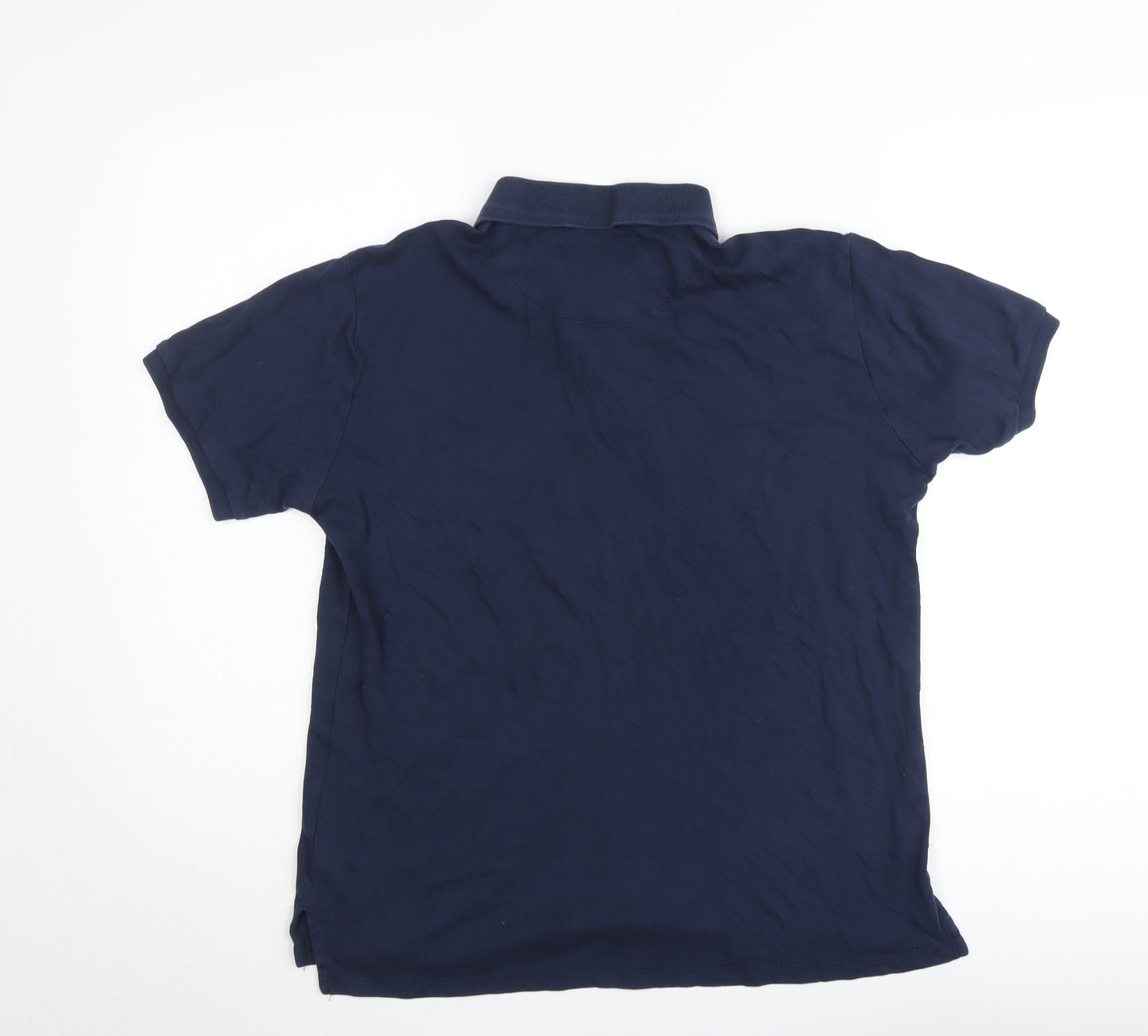 Paul Costelloe Living Men's Blue Pima Cotton Polo Shirt L