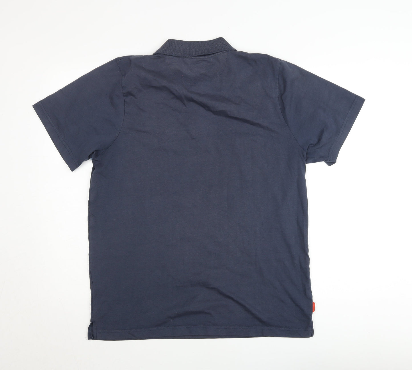 Kickers Men's Navy Blue XL Polo Shirt Classic Striped Cotton