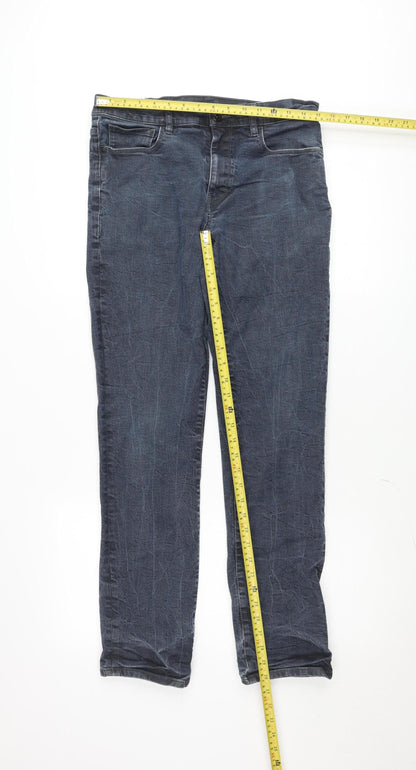 F&F Women’s Blue Straight Denim Jeans Size 34x34 Regular Fit