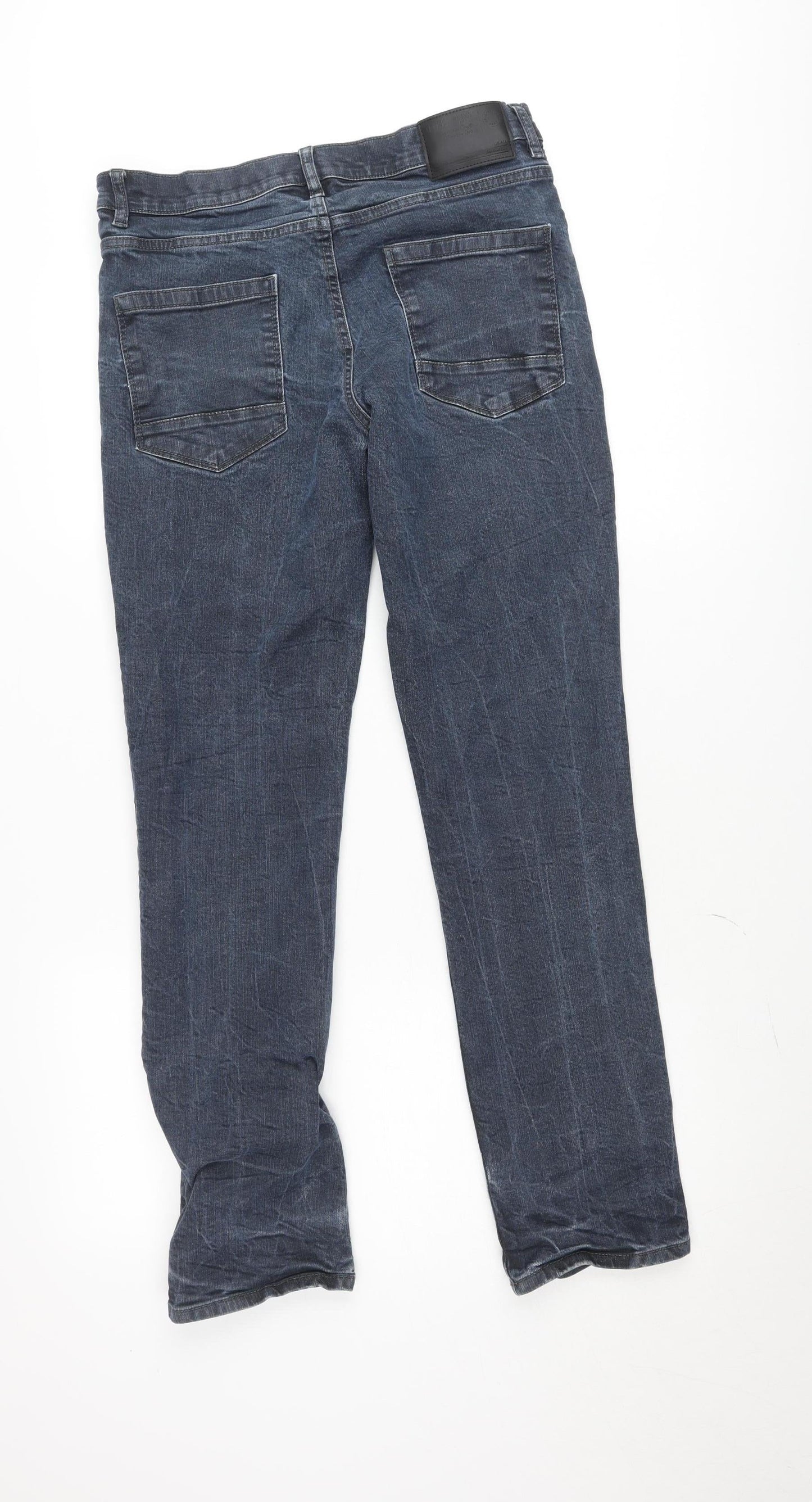 F&F Women’s Blue Straight Denim Jeans Size 34x34 Regular Fit