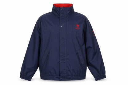 Tornado Men's Blue M Windbreaker Jacket with Logo and Zip Fastening