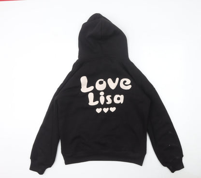 Love Lisa Women's Black Pullover Hoodie Size S Cotton Blend