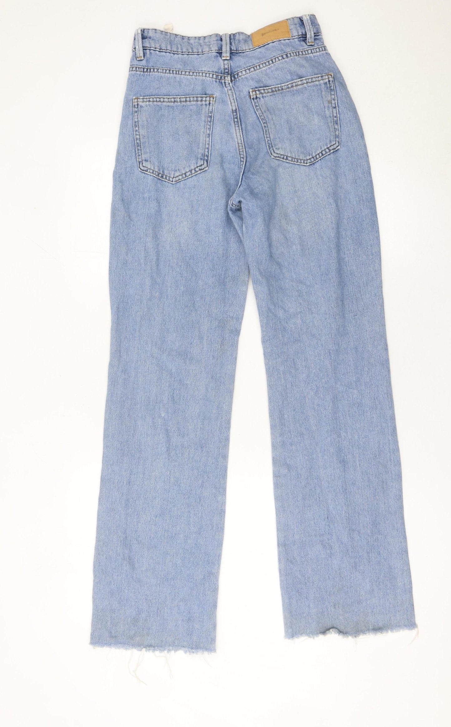 Stradivarius Womens Blue Straight Leg Denim Jeans Size 4