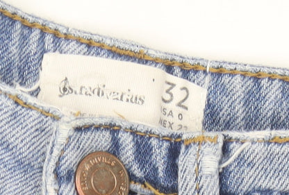 Stradivarius Womens Blue Straight Leg Denim Jeans Size 4