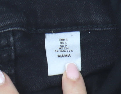 H&M Women’s Black Maternity Skinny Jeans Size S Slim Fit Stretch Denim