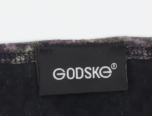Godske Womens Purple Abstract Tunic Blouse Size 22