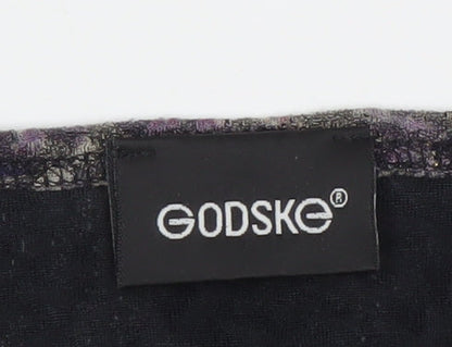 Godske Womens Purple Abstract Tunic Blouse Size 22