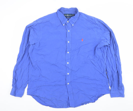 Ralph Lauren Men’s Blue Classic Fit XL Long Sleeve Dress Shirt