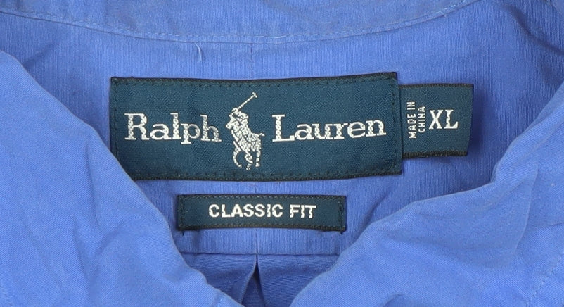 Ralph Lauren Men’s Blue Classic Fit XL Long Sleeve Dress Shirt