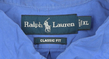Ralph Lauren Men’s Blue Classic Fit XL Long Sleeve Dress Shirt