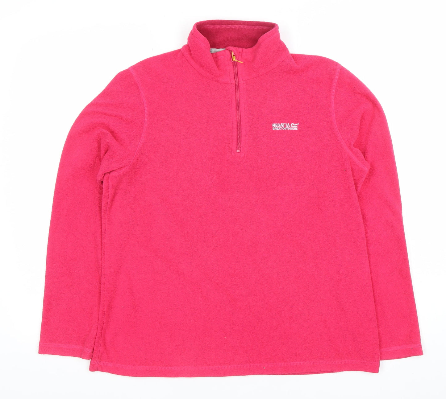 Regatta Womens Pink Fleece 1/4 Zip Pullover Sweatshirt UK 12