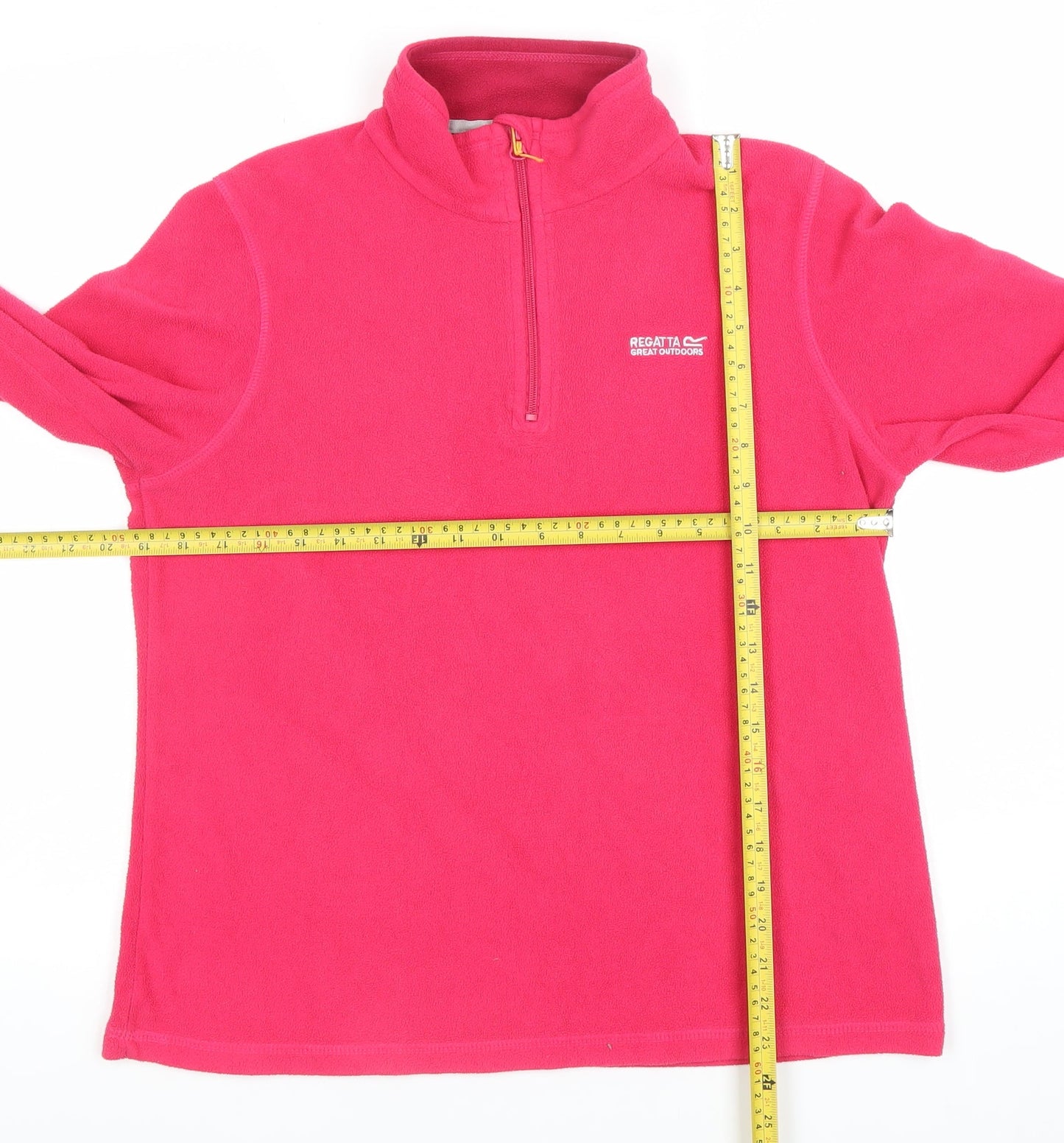 Regatta Womens Pink Fleece 1/4 Zip Pullover Sweatshirt UK 12
