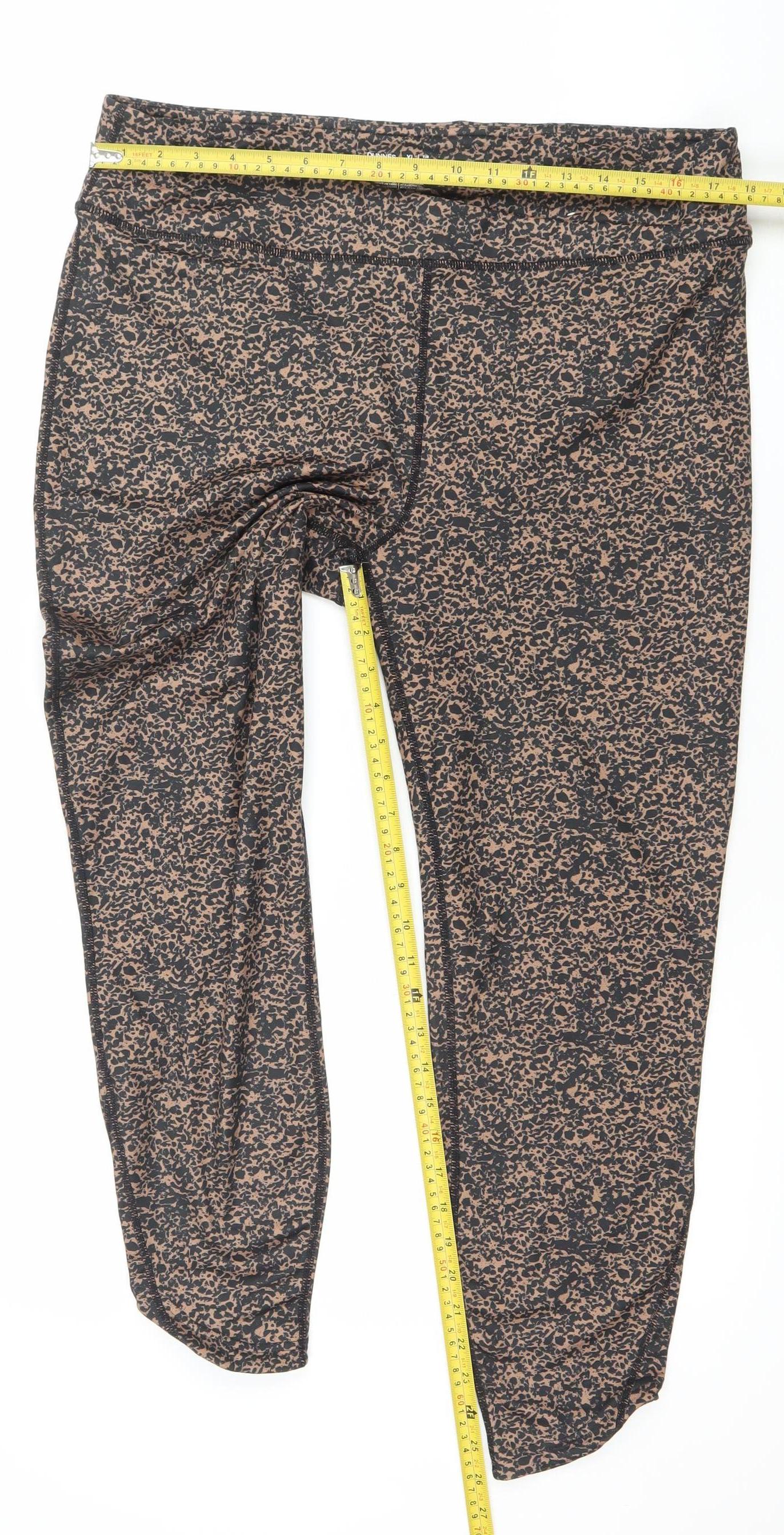 Dunnes Stores Women’s Brown Animal Print XL Leggings