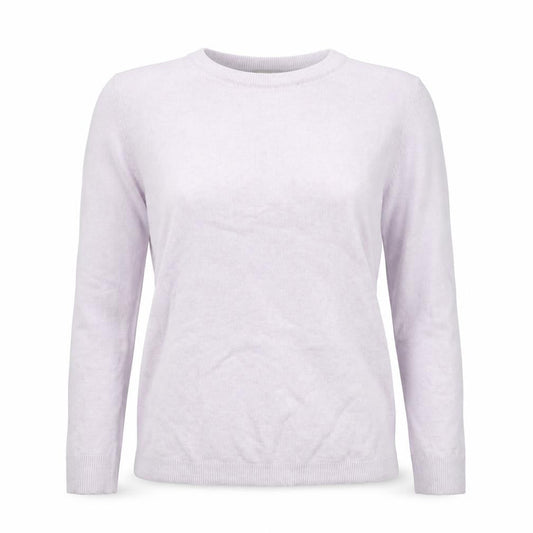 OBJECT Women's Purple Wool Blend Crew Neck Jumper Size S