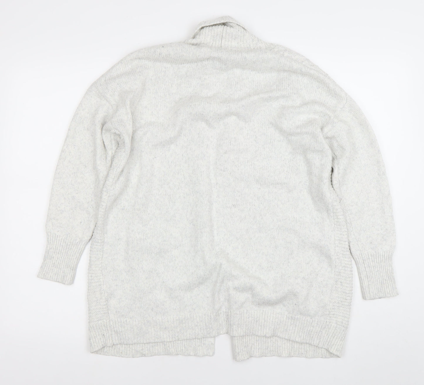 Tahari Women Ivory Knit Long Sleeve Open Cardigan Size S