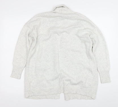Tahari Women Ivory Knit Long Sleeve Open Cardigan Size S