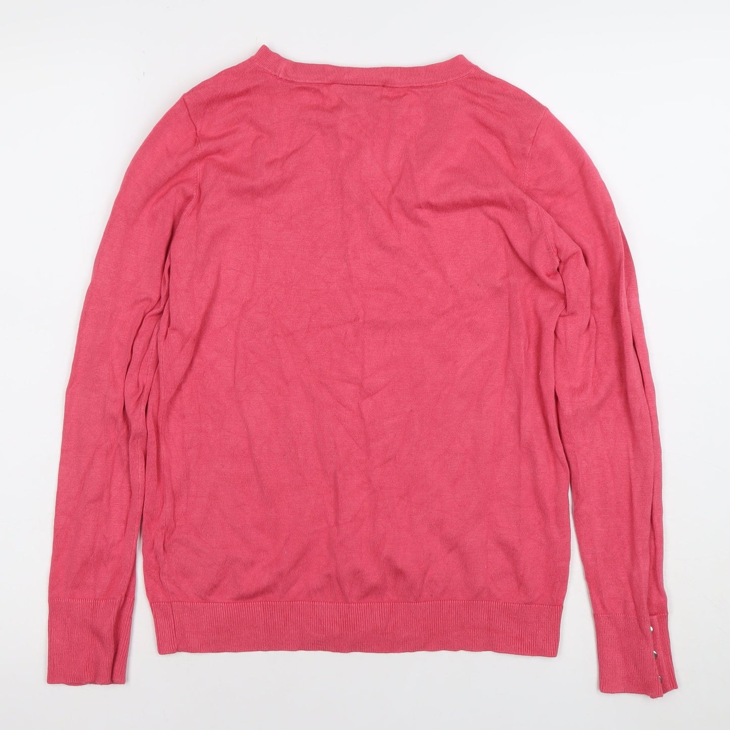 Wallis Women’s Pink Crew Neck Long Sleeve Jumper Size 10