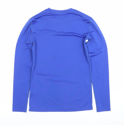 XLR8 Boys Blue Long Sleeve Athletic T-Shirt 10-11 Years Lightweight Sports Top