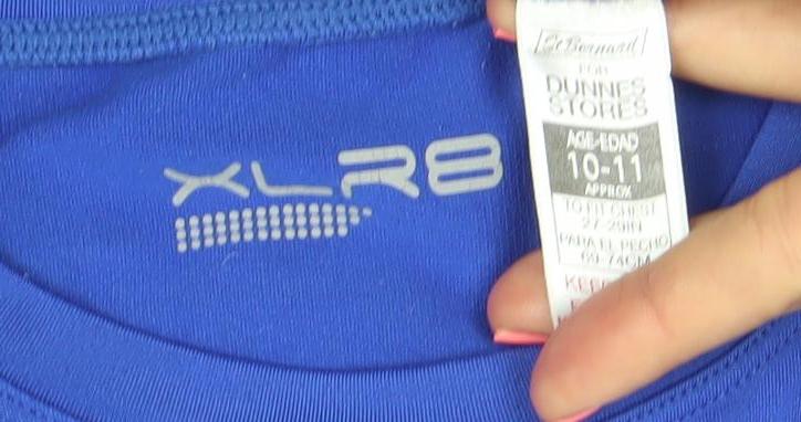 XLR8 Boys Blue Long Sleeve Athletic T-Shirt 10-11 Years Lightweight Sports Top
