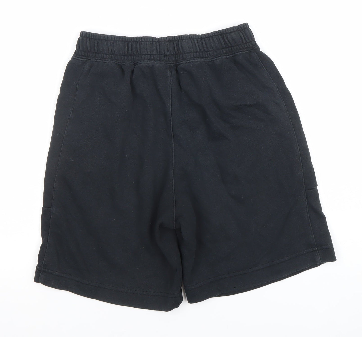 Nike Boys Black Sweat Shorts L 147-158cm Cotton Blend Athletic
