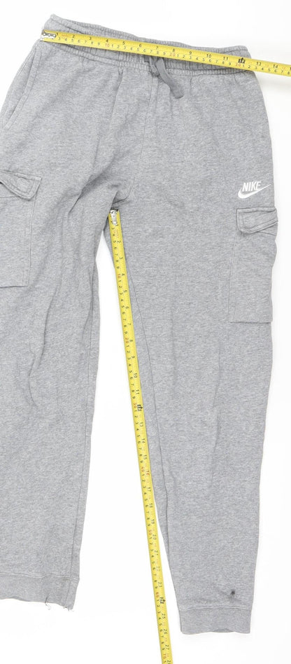 Nike Boys Grey XL Tapered Sweatpants Fleece Joggers 155/170cm
