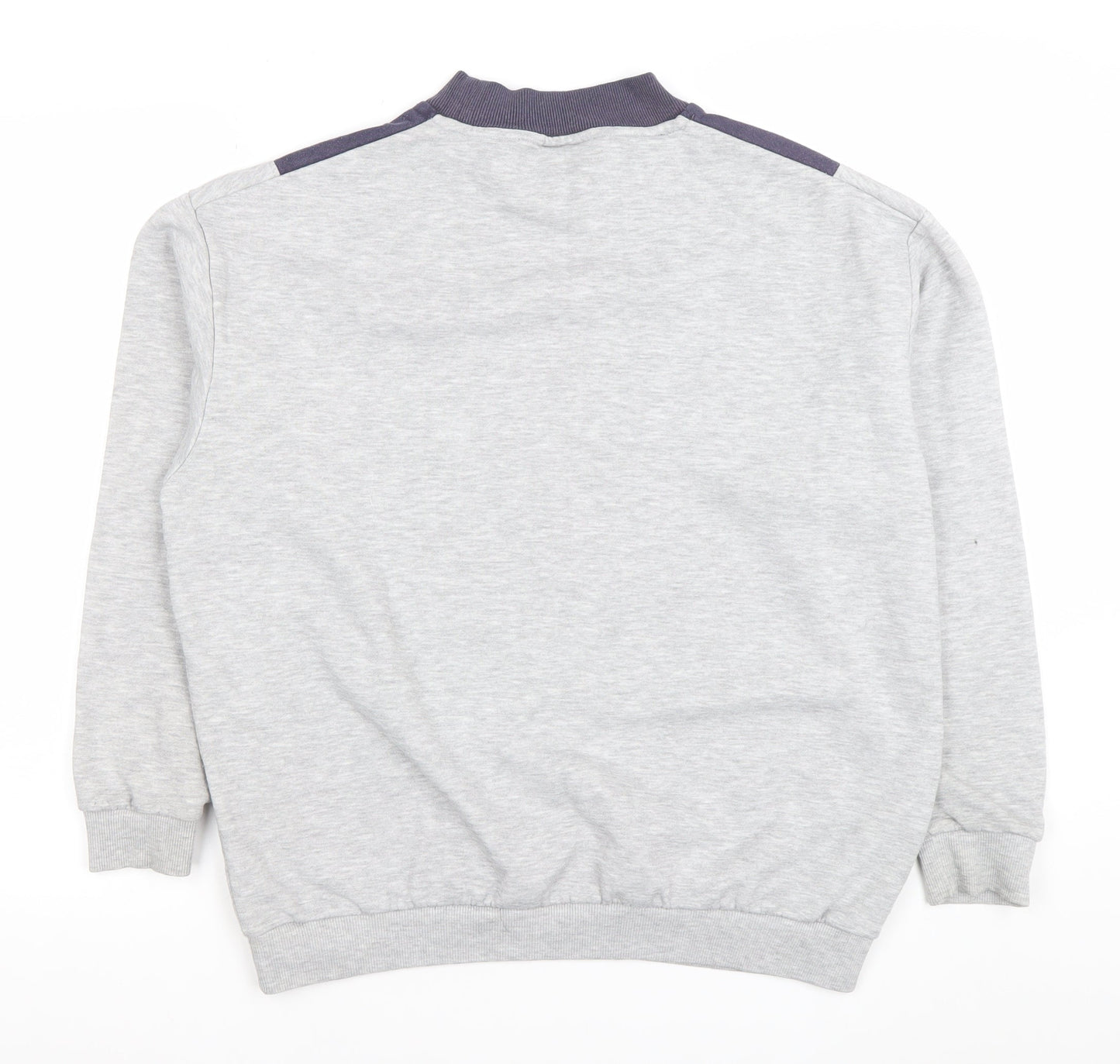Lonsdale London Womens Grey & Navy Pullover Sweatshirt Size 16