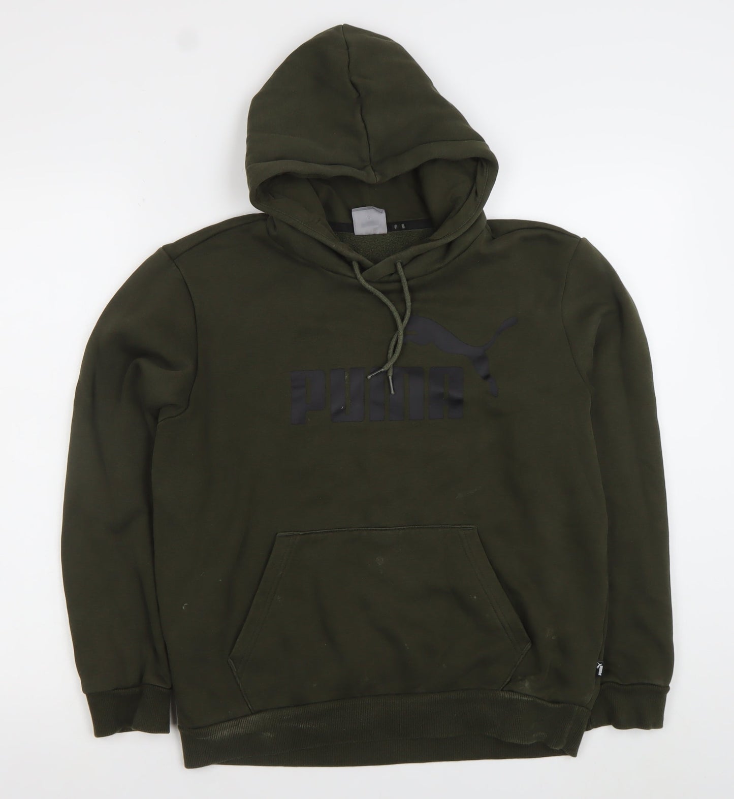 Mens UK Size S PUMA Green Pullover Hoodie