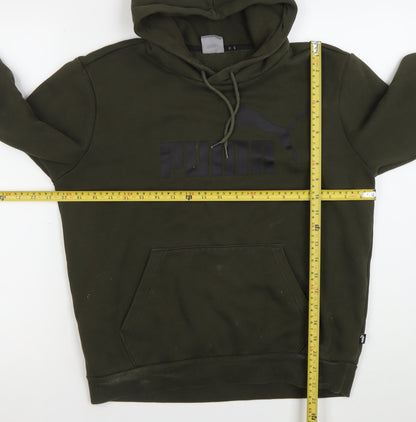 Mens UK Size S PUMA Green Pullover Hoodie
