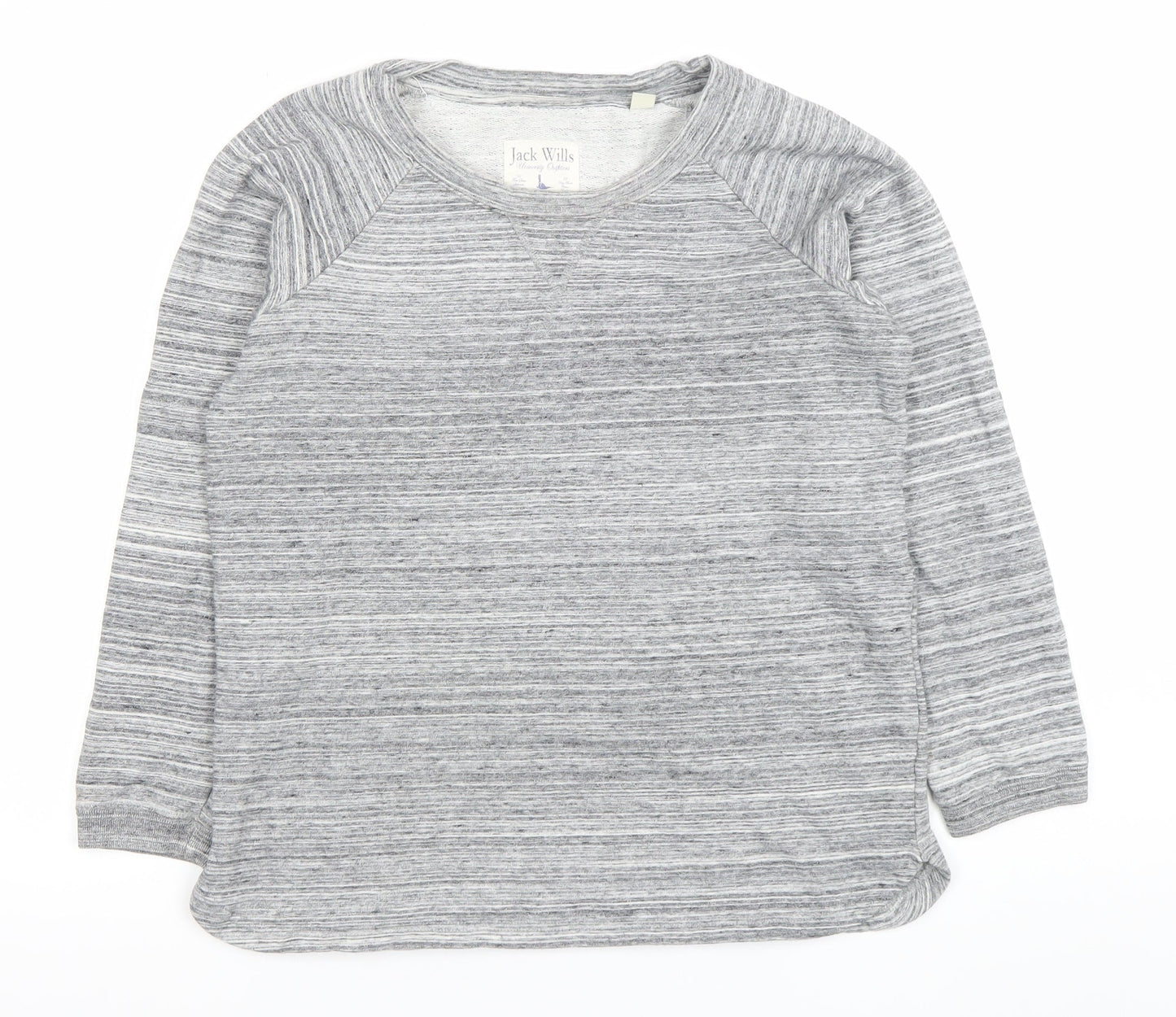 Womens UK Size 12 Jack Wills Grey Pullover Sweatshirt