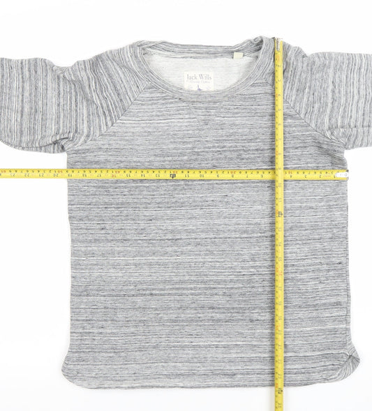 Womens UK Size 12 Jack Wills Grey Pullover Sweatshirt