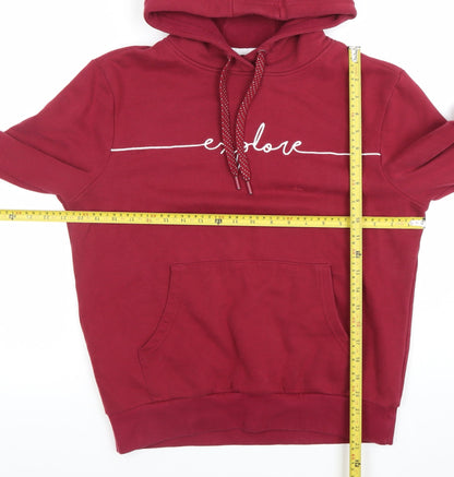 Womens UK Size 8 Mountain Warehouse Red Pullover Hoodie