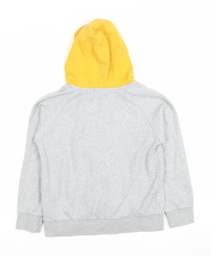 Wolves Boys Grey & Yellow Pullover Hoodie Size 9-10 Years Hooded Sweatshirt