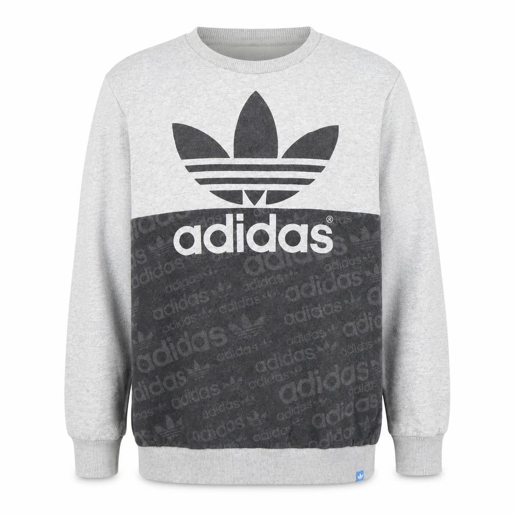 Mens UK Size M adidas Grey Pullover Sweatshirt