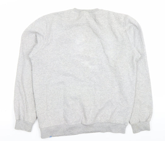 Mens UK Size M adidas Grey Pullover Sweatshirt
