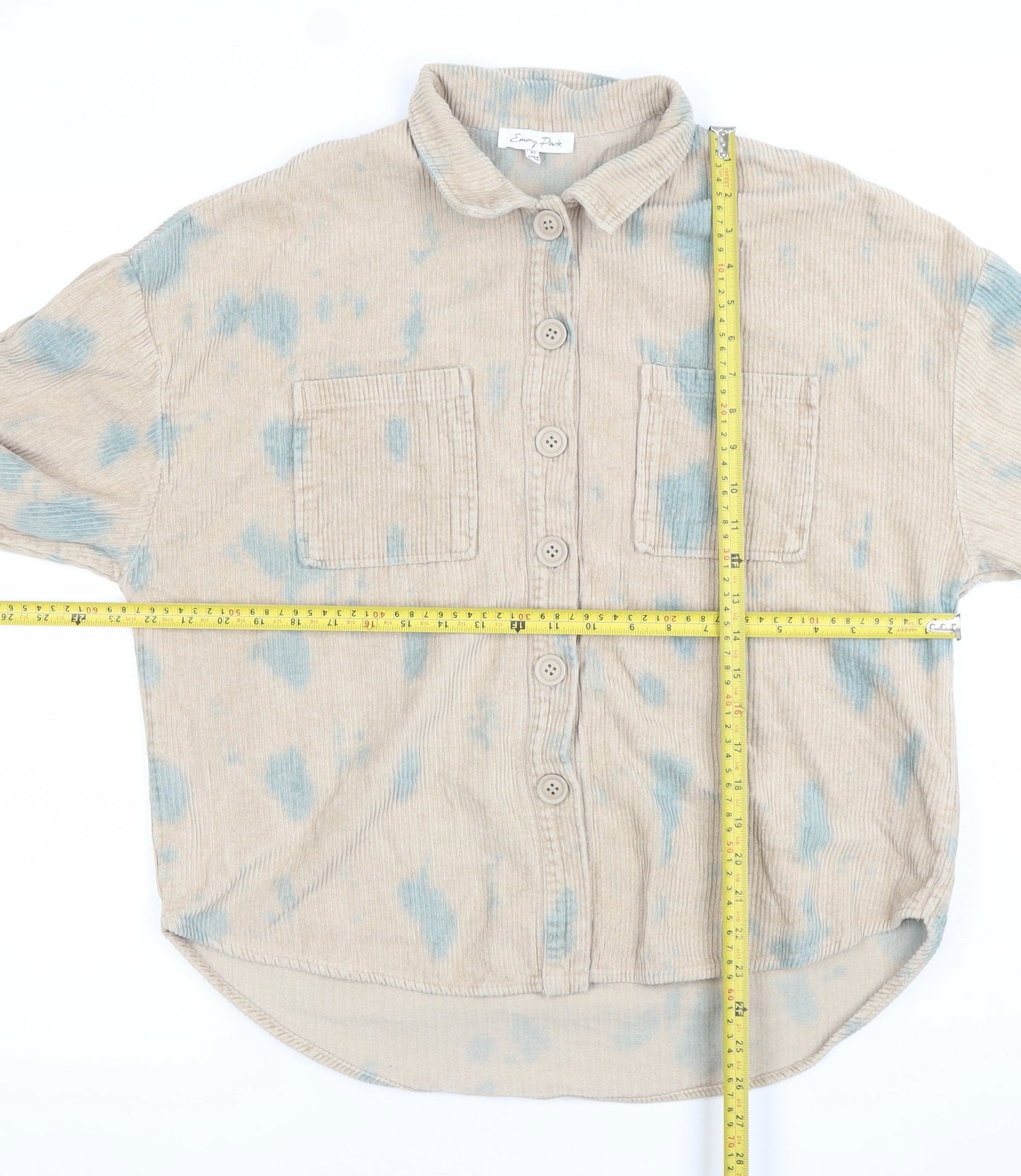 Emory Park Women’s Beige Corduroy Button Jacket XS