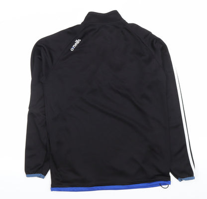 O’Neills Men’s Black Small 1/4 Zip Sports Sweatshirt Tralee Logo