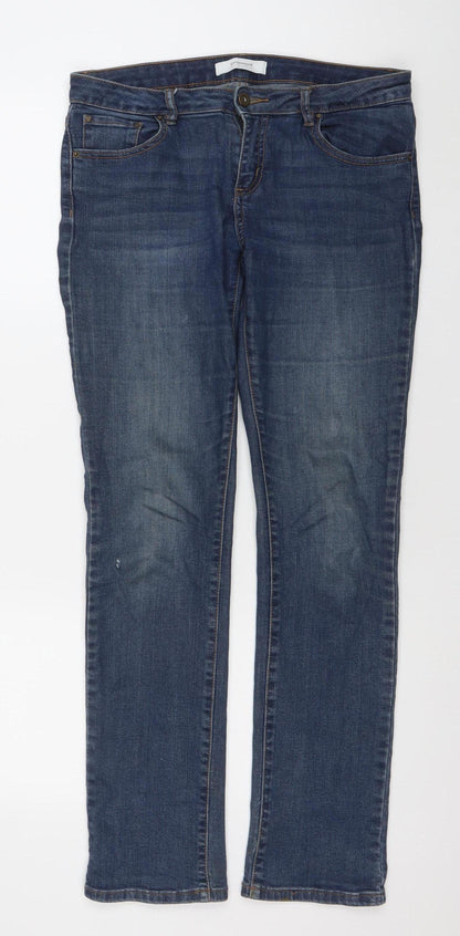 Promod Women's Blue Straight Fit Denim Jeans Size 10