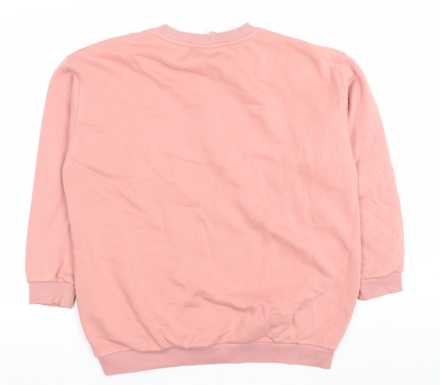 Nike Womens Pink Crew Neck Pullover Sweatshirt XL Cotton Blend