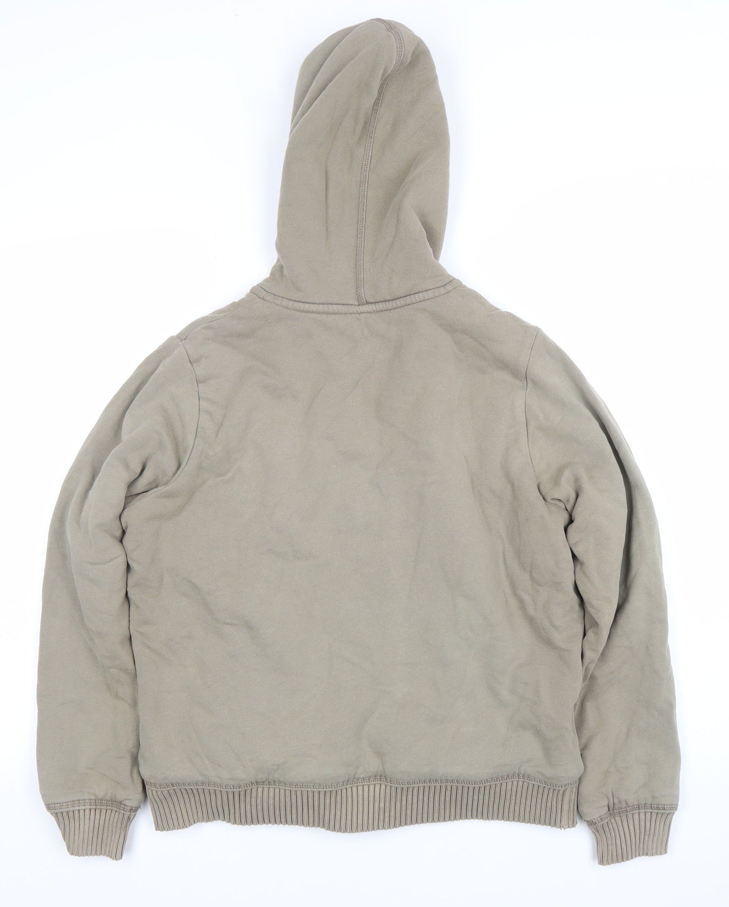 Marks and Spencer Womens Beige Full Zip Hooded Sweatshirt UK 18