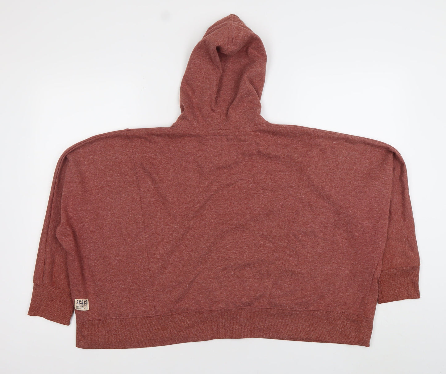 SoulCal & Co Womens Red Full Zip Hoodie Size 16 Cotton Blend