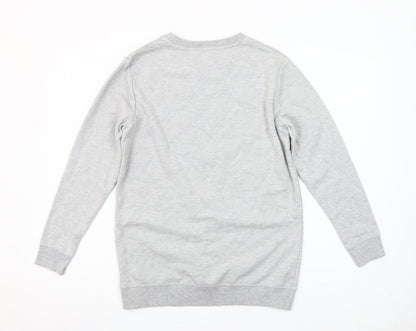 Stranger Things Hawkins Tigers Grey Sweatshirt Girls 11-12 Years Pullover
