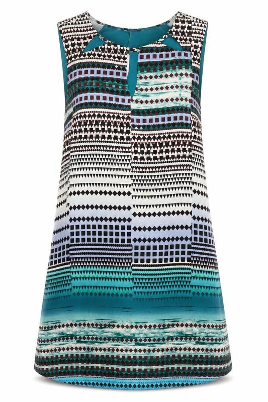 Forever 21 Women’s Multicoloured Geometric Shift Dress Size S Sleevless