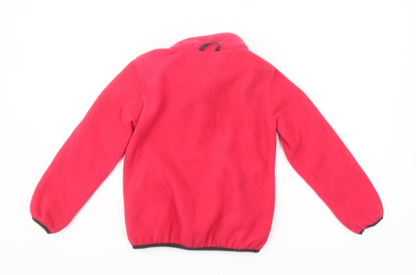 Peter Storm Girls Pink Fleece Full Zip Jacket 7-8 Years Lightweight Outdoor
