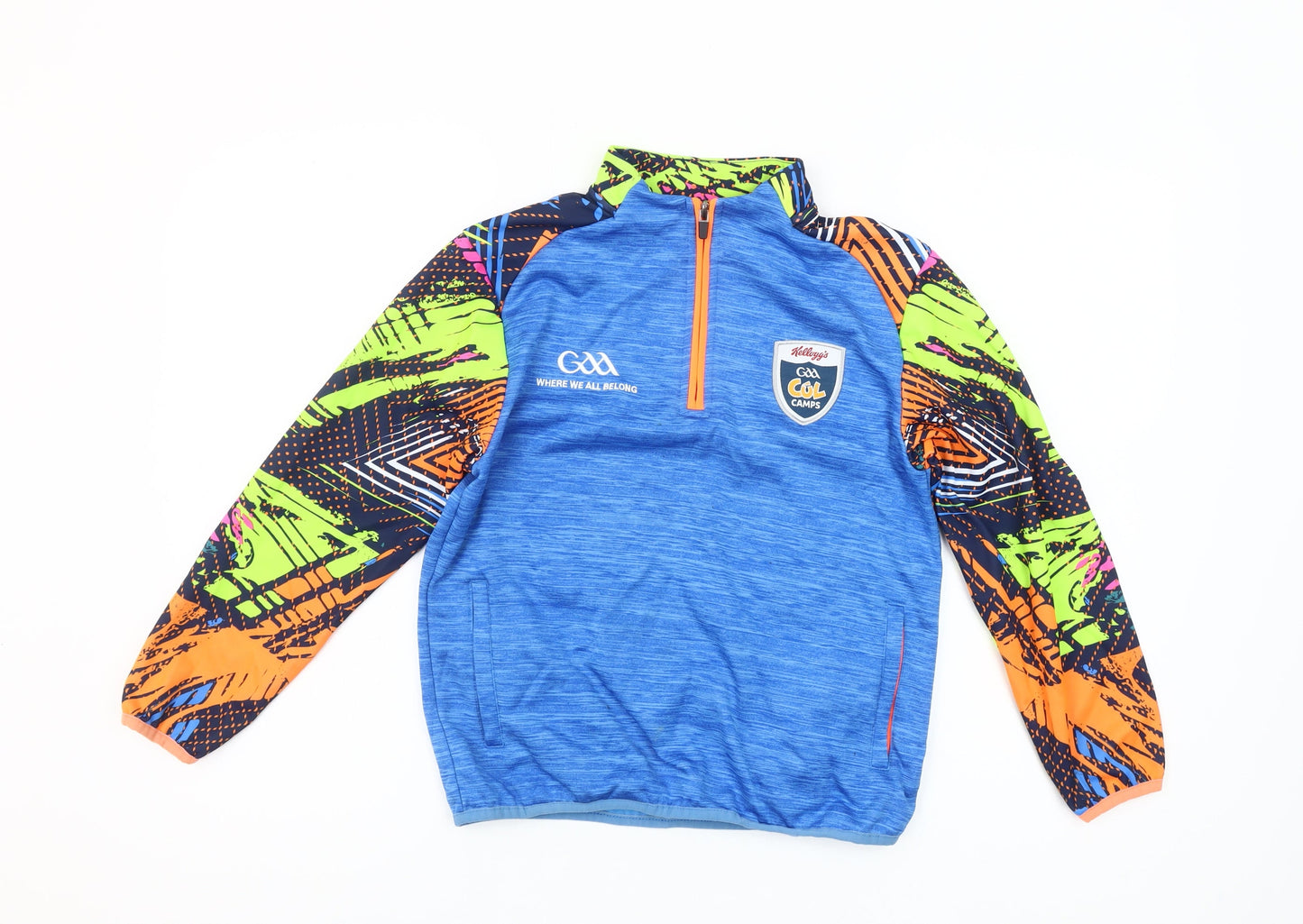 Masita Boys Blue 3-4 Years 1/4 Zip Pullover Sports Sweatshirt