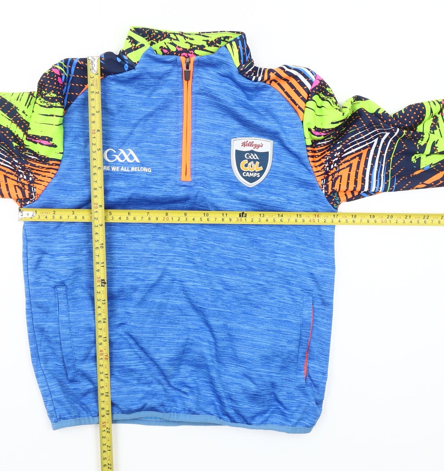 Masita Boys Blue 3-4 Years 1/4 Zip Pullover Sports Sweatshirt