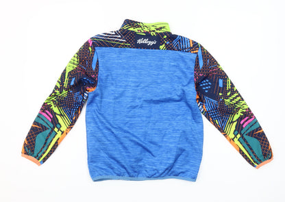 Masita Boys Blue 3-4 Years 1/4 Zip Pullover Sports Sweatshirt