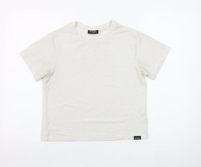 Womens UK Size S Diesel Ivory Basic T-Shirt
