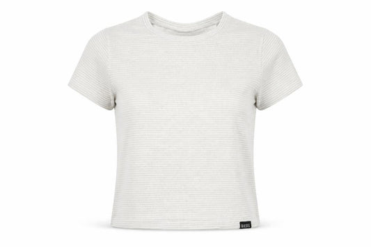 Womens UK Size S Diesel Ivory Basic T-Shirt