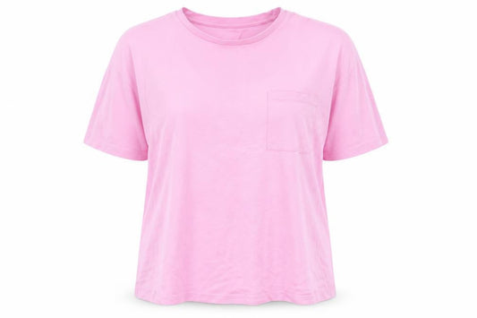 Dunnes Stores Womens Pink Short Sleeve Cotton Crew Neck T-Shirt Size M